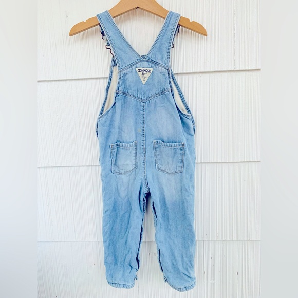 OshKosh fleece lined 24 month toddler overalls - Picture 4 of 5